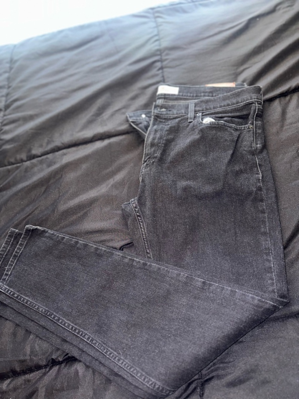 Hollister Men's Slim Straight Black Denim Jeans